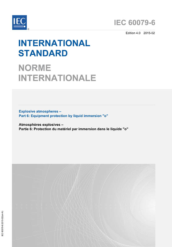 Cover IEC 60079-6:2015